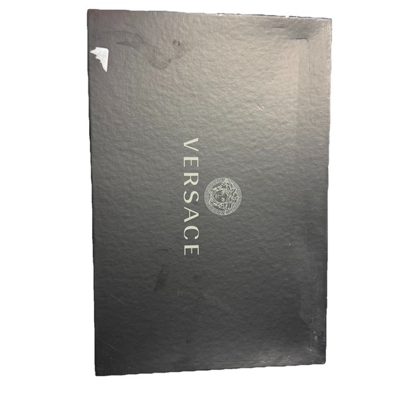 VERSACE Leather Mule Shoes US 9 UK 6 EU39 Medusa Head‎ Stud Metal Toe - Picture 10 of 10